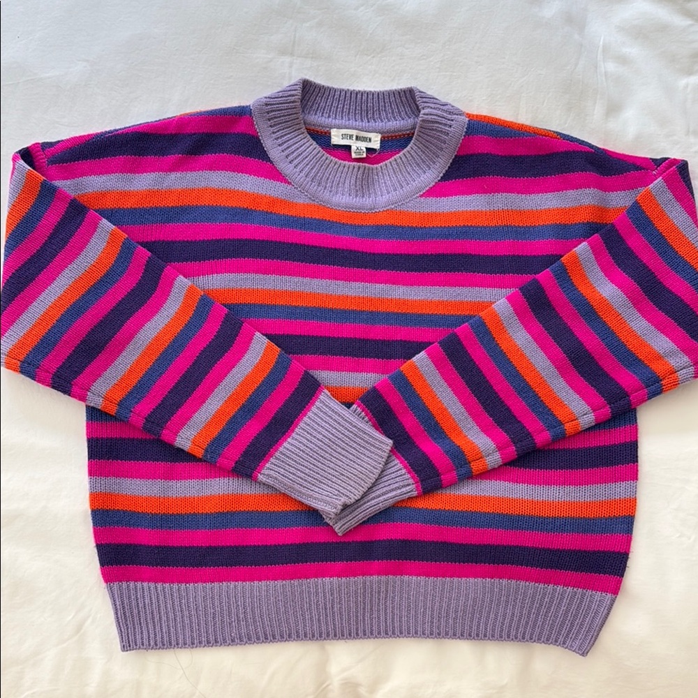 Steve Madden Multicolor Striped Sweater